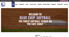Desktop Screenshot of bluechipsoftball.com