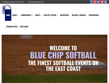 Tablet Screenshot of bluechipsoftball.com